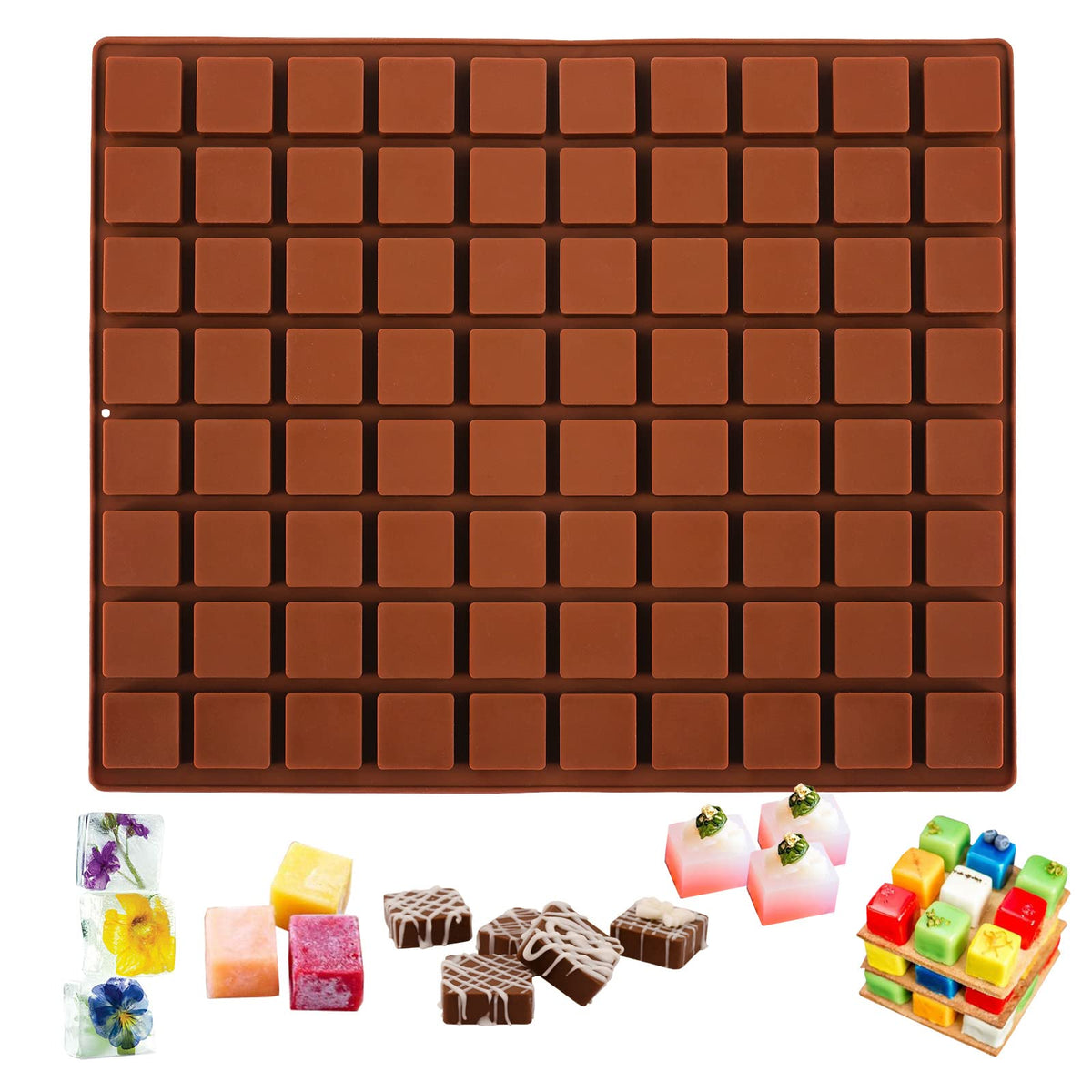 Sakolla 3 Pcs Round Chocolate Cookie Molds, 2.1 Inch Cylinder Silicone Mold