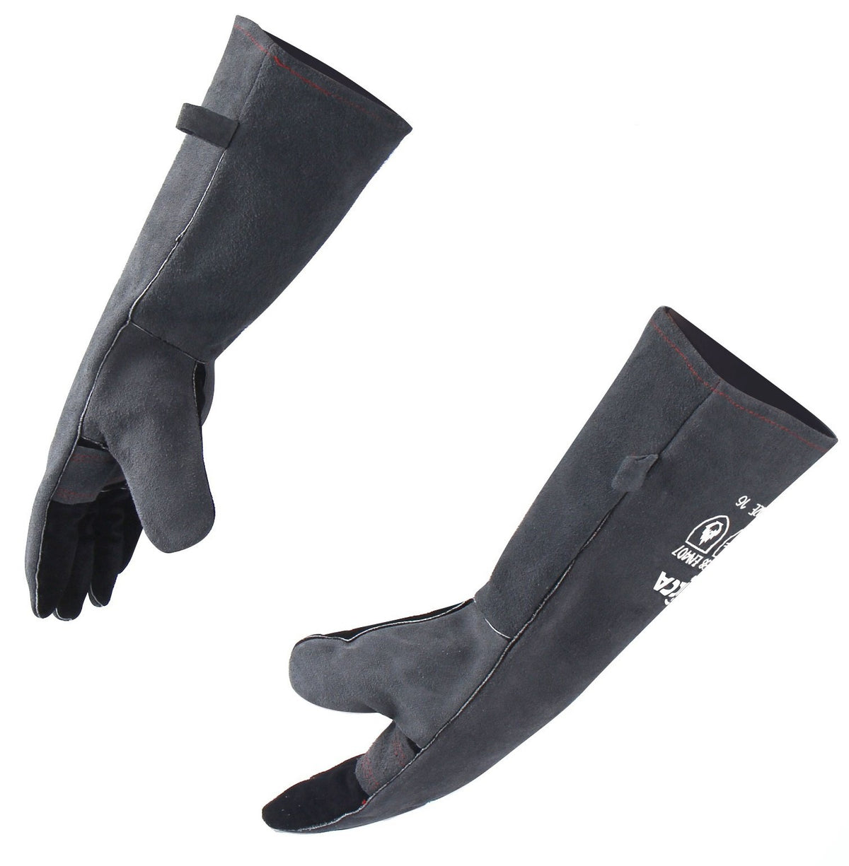RAPICCA Welding Gloves for Men, 932°F Fireproof Leather, 16 in Blue
