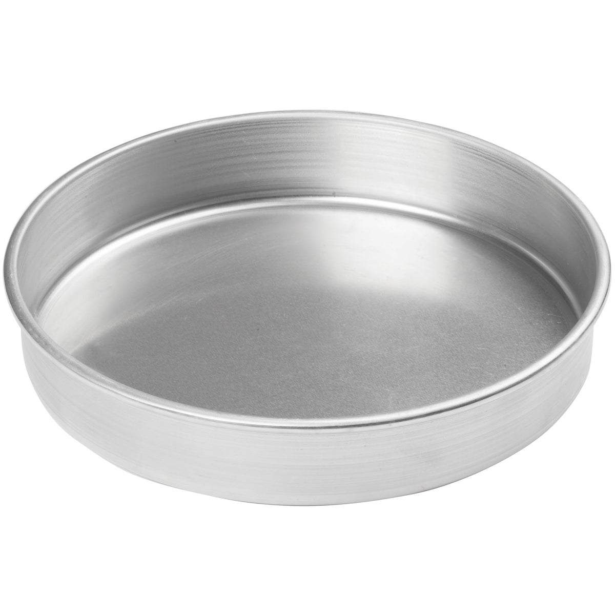 Winco 10" Red Heavy-Duty Round Layer Aluminum Cake Pan