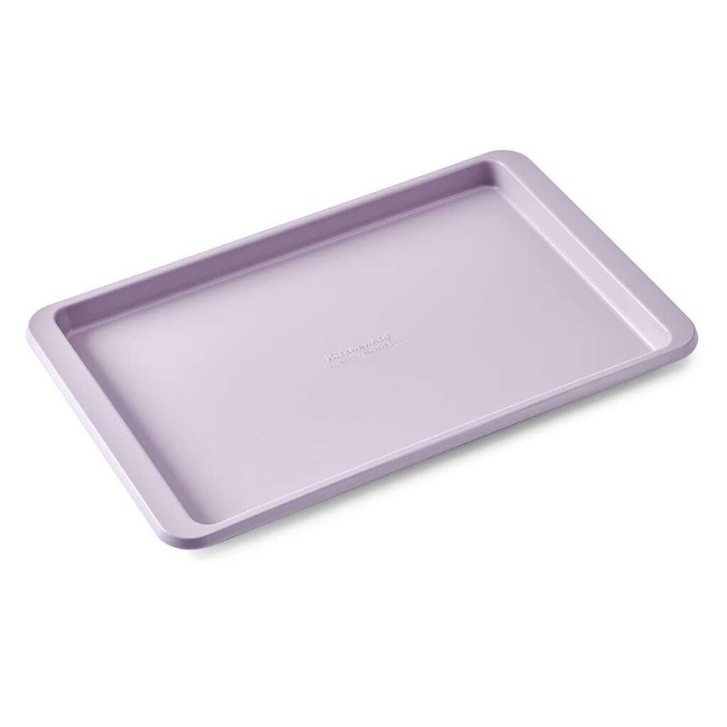 KitchenAid 9x13in Nonstick Aluminized Steel Baking Sheet, Contour Silver