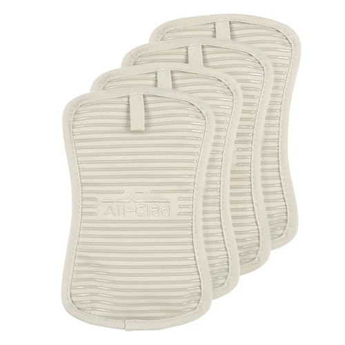 All-Clad Premium Pot Holder & Hot Pad: Heat Resistant to 500 Degrees - 100% Cotton, 10"x6.25" Hot Pad for Kitchen and Barbeque, (2-Pack), Indigo