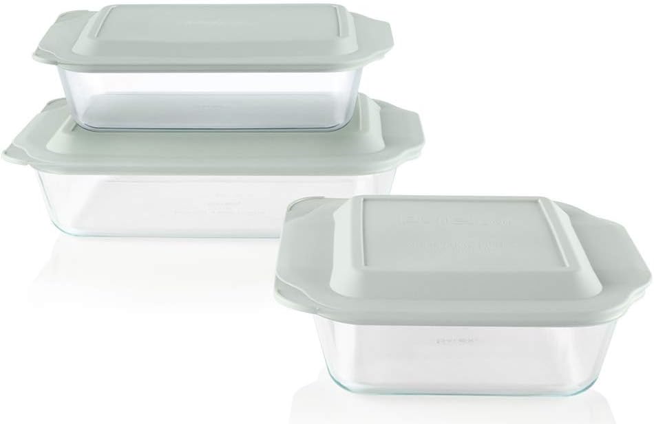 Pyrex Deep 3-Pack Glass Baking Dish Set (9"x13", 7"x11", 8"x8")