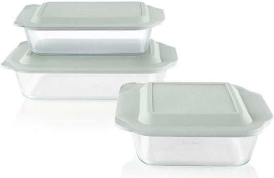 Pyrex Deep 3-Pack Glass Baking Dish Set (9"x13", 7"x11", 8"x8")