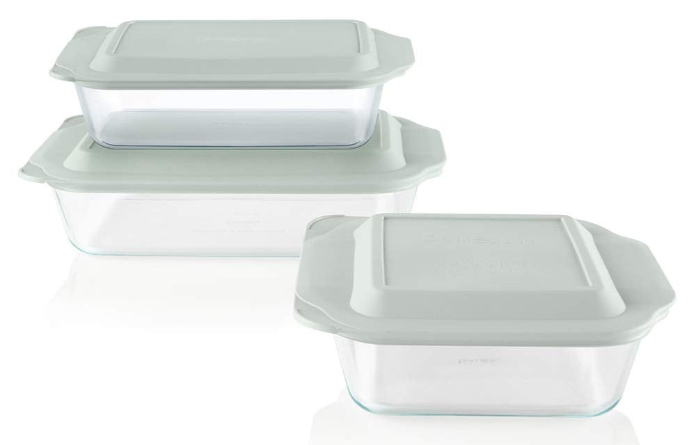 Pyrex Deep 3-Pack Glass Baking Dish Set (9"x13", 7"x11", 8"x8")