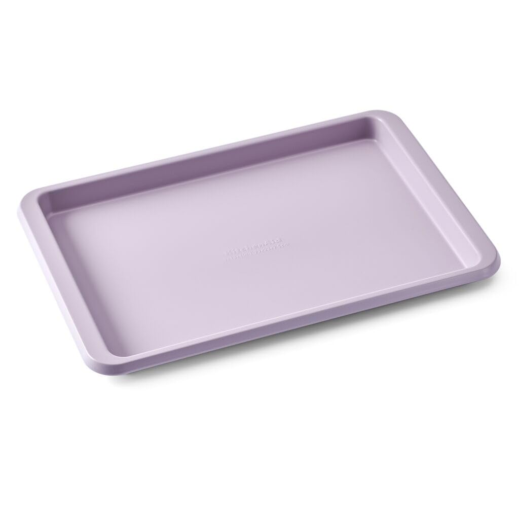 KitchenAid 9x13in Nonstick Aluminized Steel Baking Sheet, Contour Silver