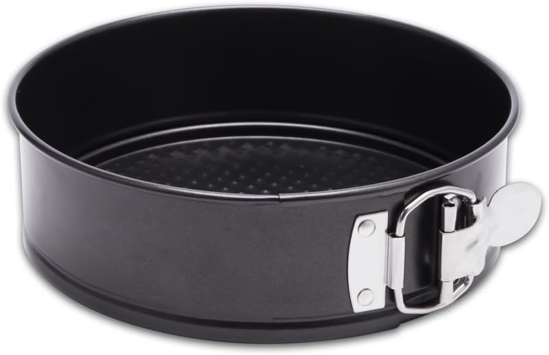 HIWARE 9 Inch Non-stick Cheesecake Pan Springform Pan with Removable Bottom/Leakproof - Black
