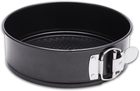 HIWARE 9 Inch Non-stick Cheesecake Pan Springform Pan with Removable Bottom/Leakproof - Black