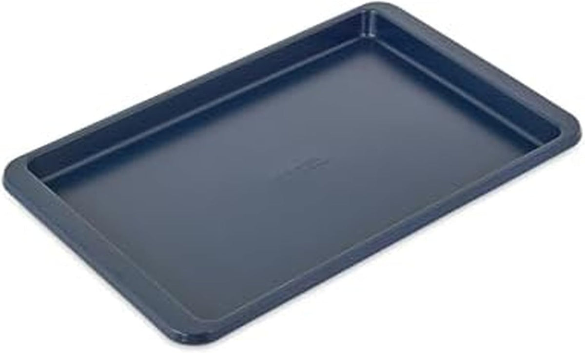KitchenAid 9x13in Nonstick Aluminized Steel Baking Sheet, Contour Silver