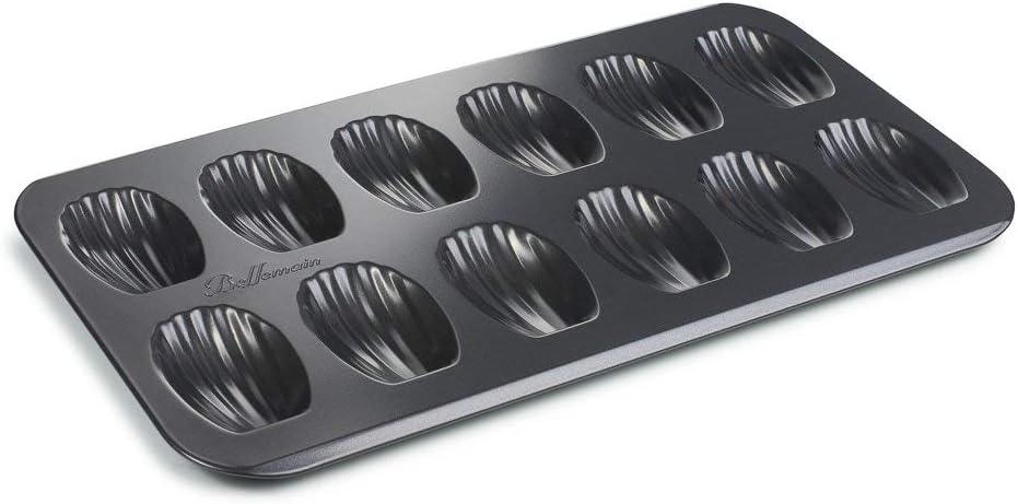 Bellemain Nonstick Madeleine Pans, 12-Cavity Carbon Steel, 2-Pack