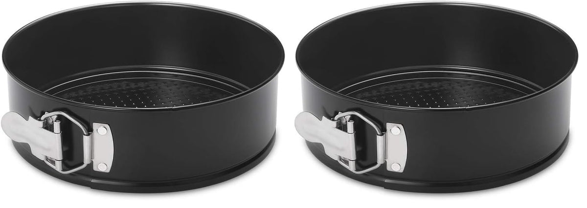 Hiware 4-Inch Mini Springform Pan Set - 4 Piece Small Nonstick Cheesecake Pan for Mini Cheesecakes, Pizzas and Quiches