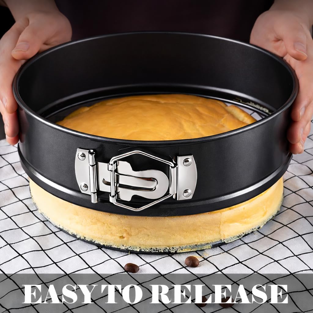 10 Inch Springform Pan with 50 Pcs Parchment Paper Cheesecake Baking Mold