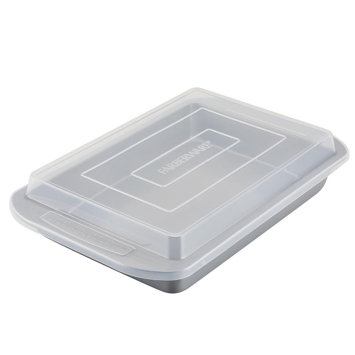 Farberware Nonstick Bakeware 9-Inch x 13-Inch Rectangular Cake Pan, Gray