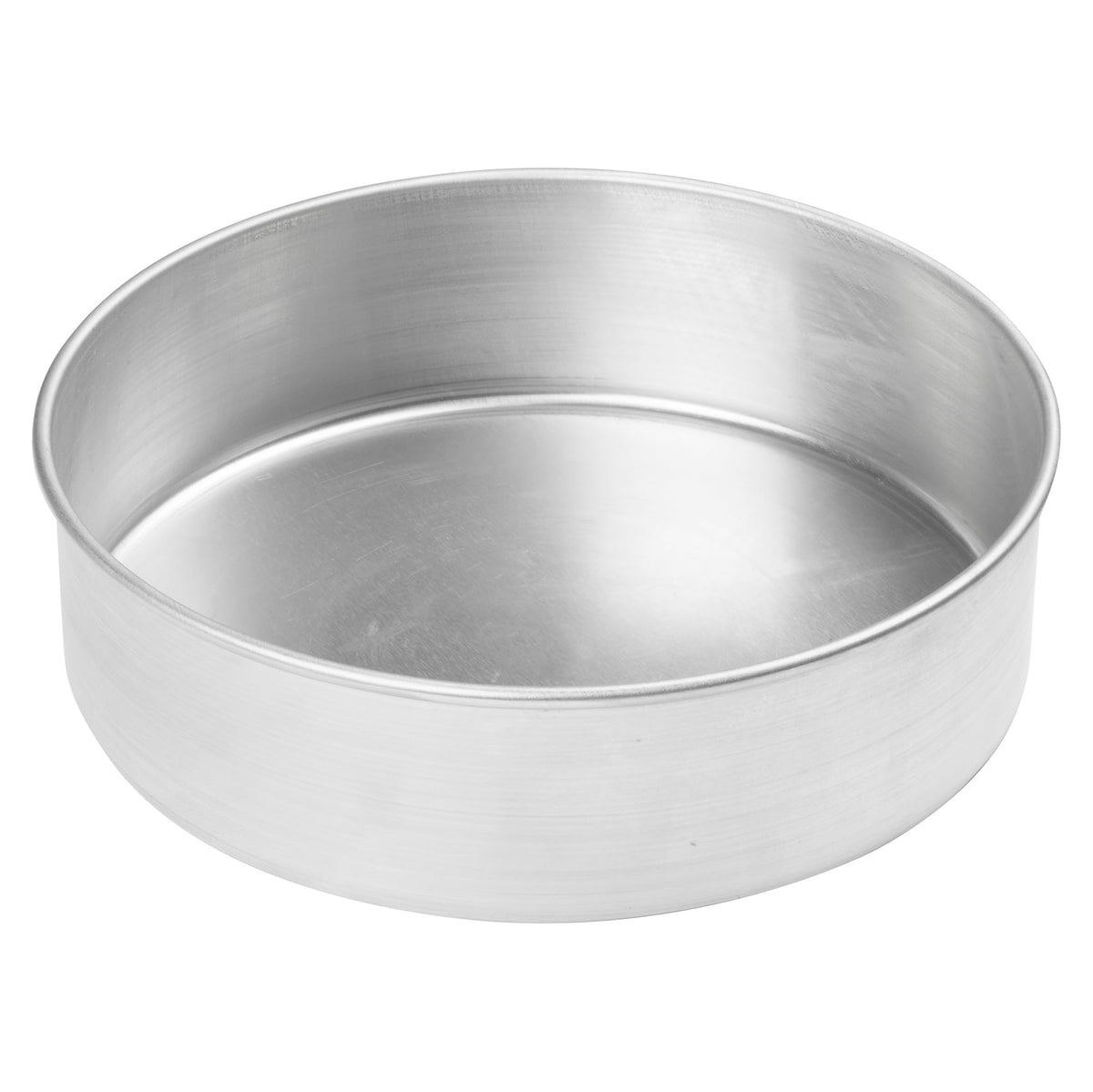 Winco 10" Red Heavy-Duty Round Layer Aluminum Cake Pan