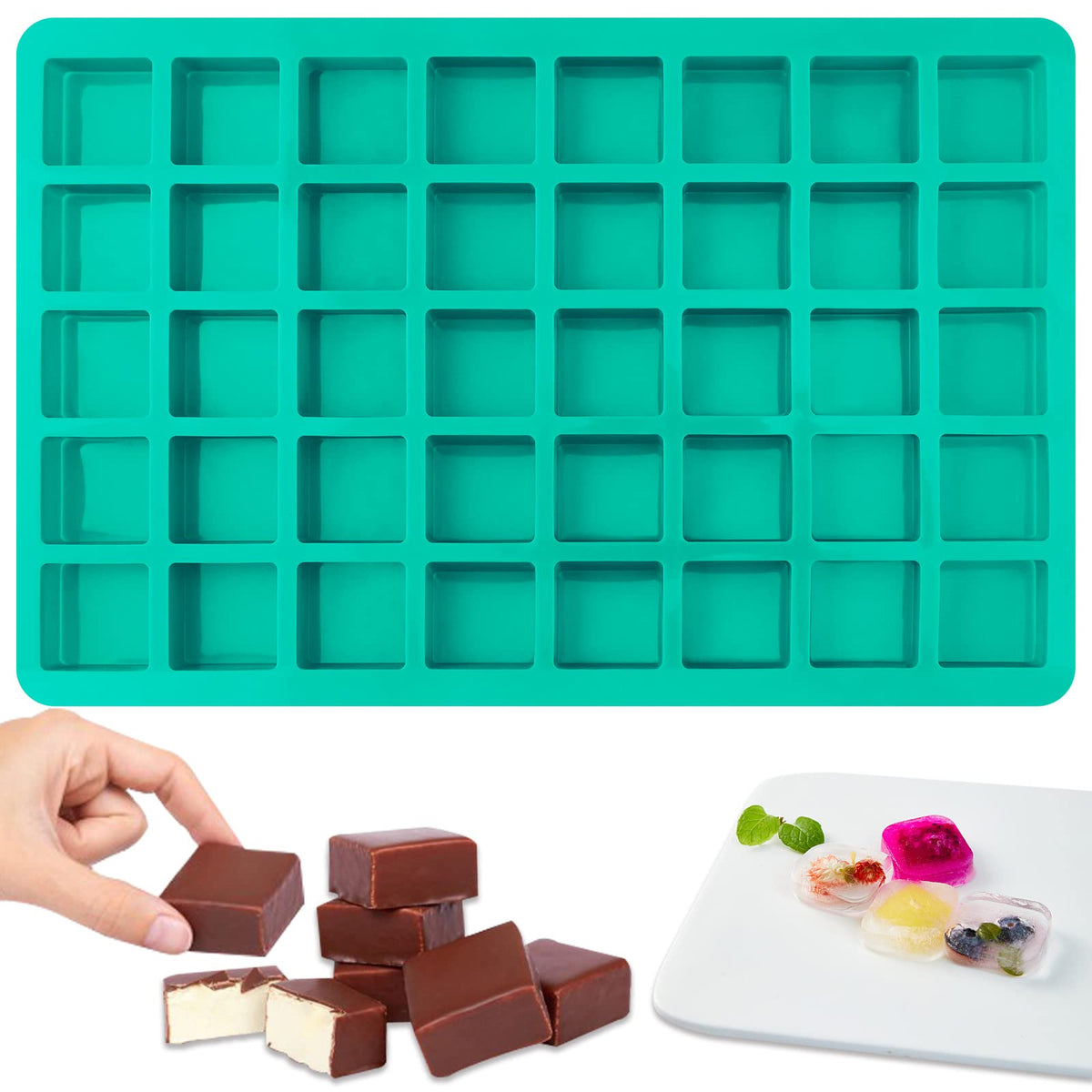 Sakolla 3 Pcs Round Chocolate Cookie Molds, 2.1 Inch Cylinder Silicone Mold
