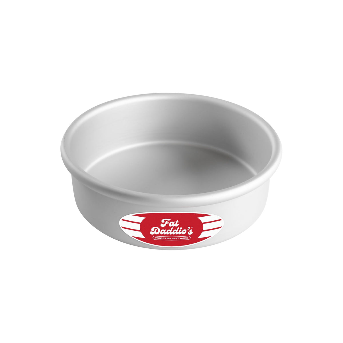Fat Daddio's Anodized Aluminum Round Cake Pans, 2 Piece Set, 8 x 2 Inch