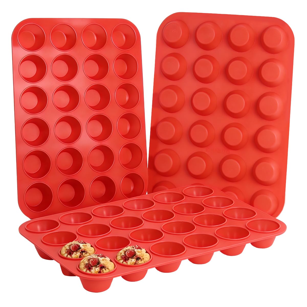 12 Cups Silicone Muffin Pans for Baking Cupcake Pan Nonstick Silicone Molds