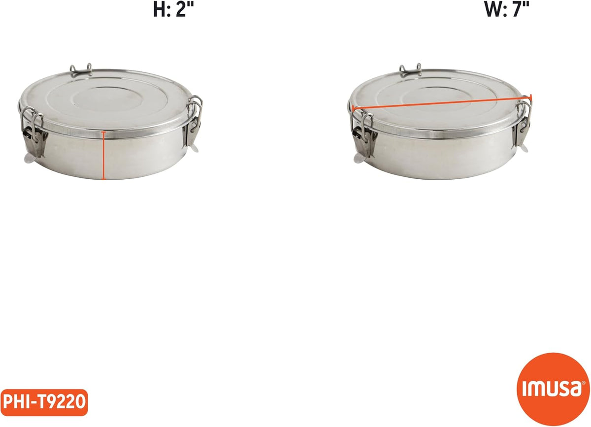 IMUSA 7 Inch Stainless Steel Flan Mold for Baking