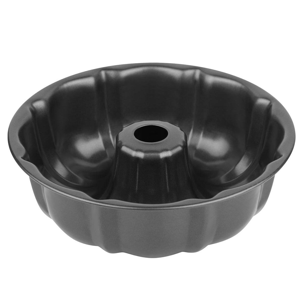 Novery 9.5" Non-Stick Carbon Steel Fluted Tube Cake Pan