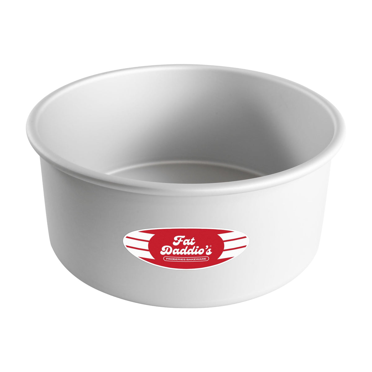 Fat Daddio's Anodized Aluminum Round Cake Pans, 2 Piece Set, 8 x 2 Inch