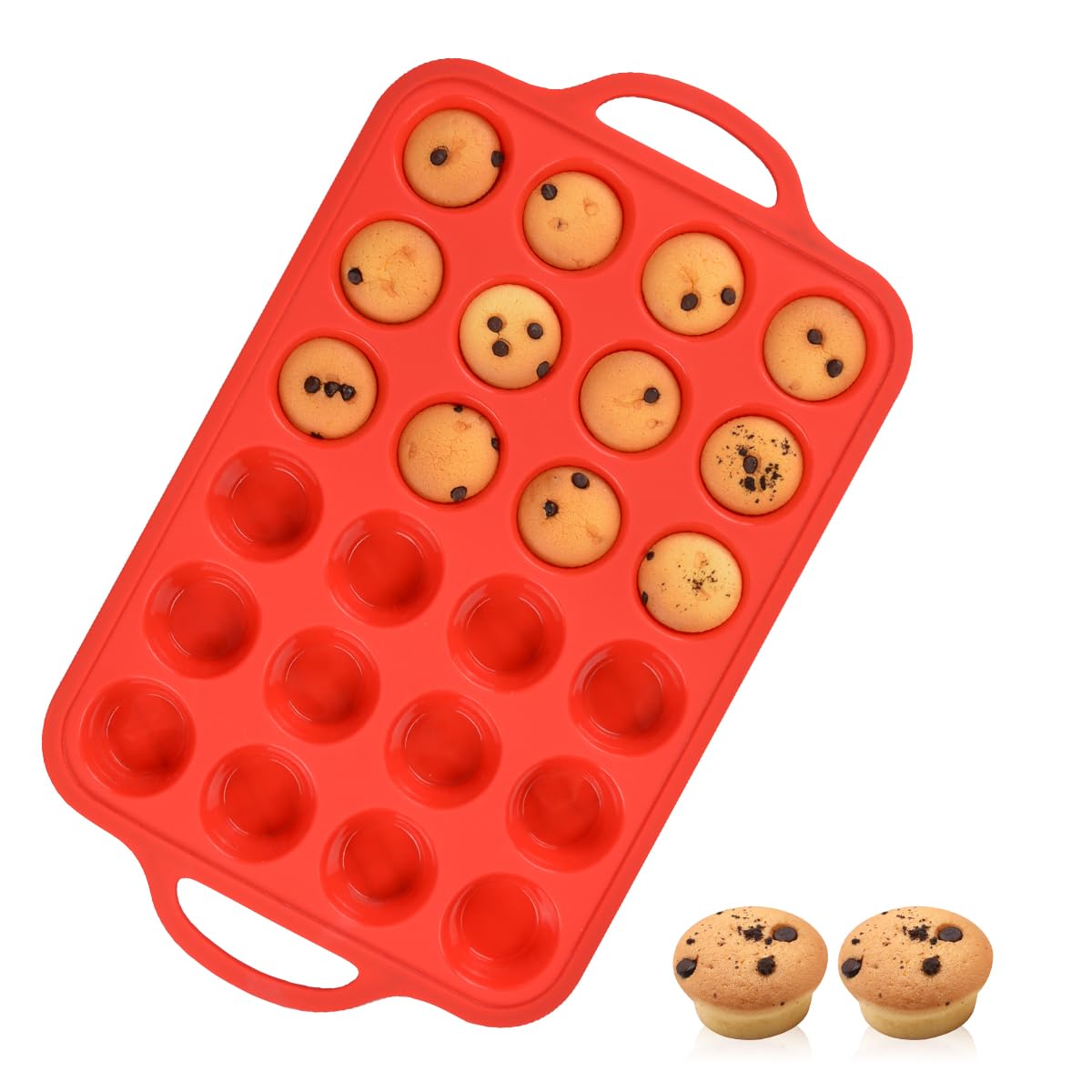12 Cups Silicone Muffin Pans for Baking Cupcake Pan Nonstick Silicone Molds