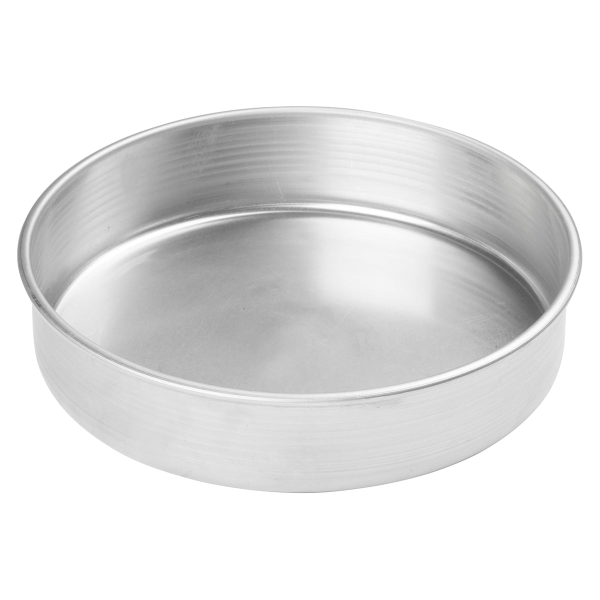 Winco 10" Red Heavy-Duty Round Layer Aluminum Cake Pan