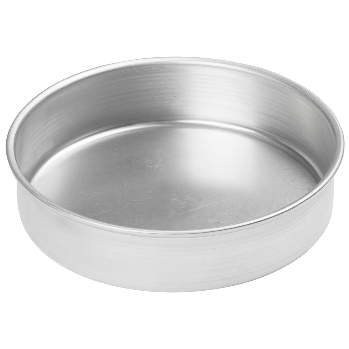 Winco 10" Red Heavy-Duty Round Layer Aluminum Cake Pan
