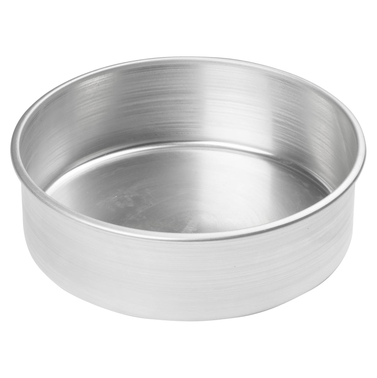 Winco 10" Red Heavy-Duty Round Layer Aluminum Cake Pan