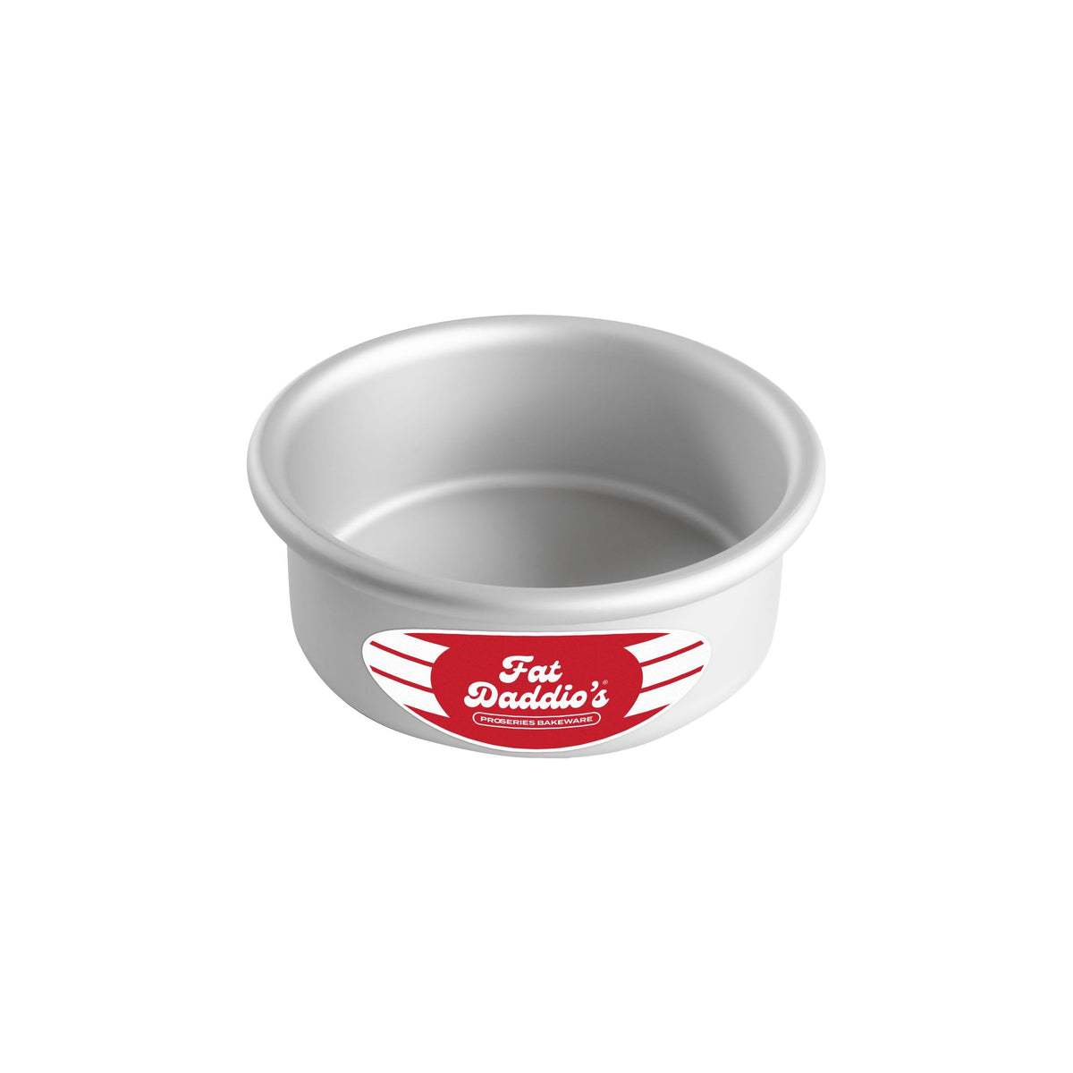 Fat Daddio's Anodized Aluminum Round Cake Pans, 2 Piece Set, 8 x 2 Inch