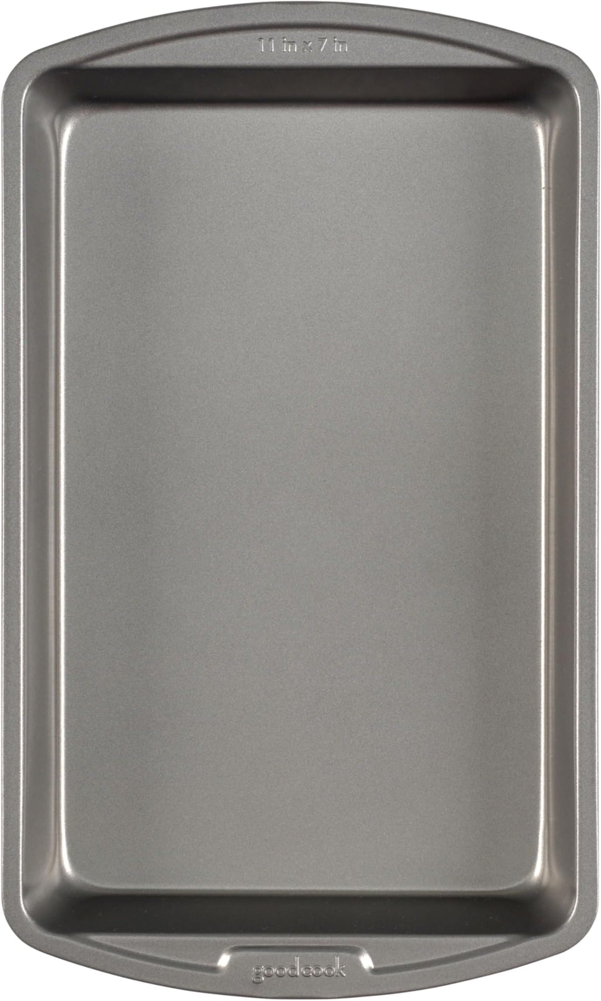 Good Cook Everyday Baking Pan with Scratch-Resistant Metal-Utensil Safe Nonstick, 7 x 11-Inch, Gray