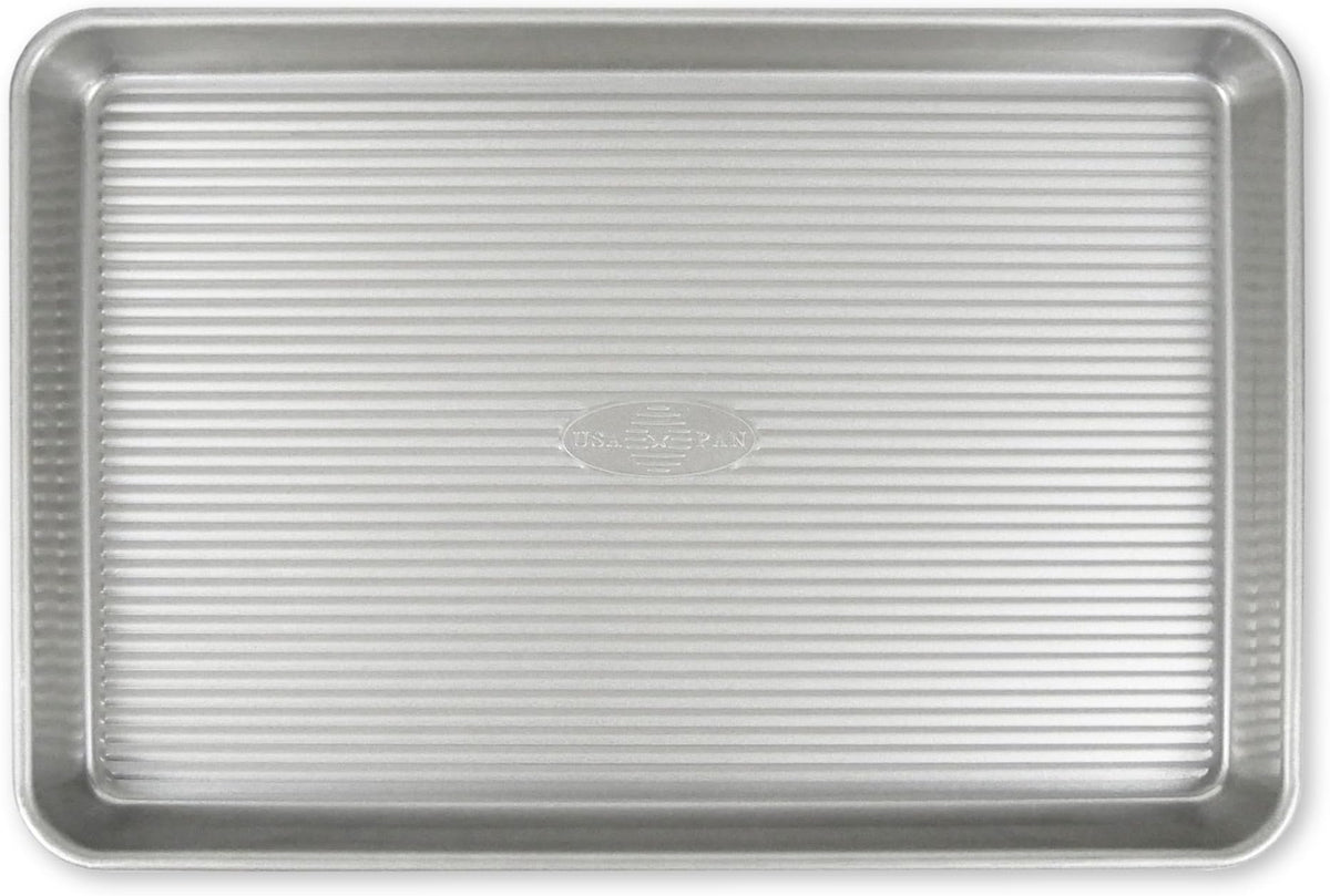 USA Pan Bakeware Nonstick Quarter Sheet Pan, Baking Sheet Aluminized Steel, Pan Measures: 13 x 9.5 x 1 inches