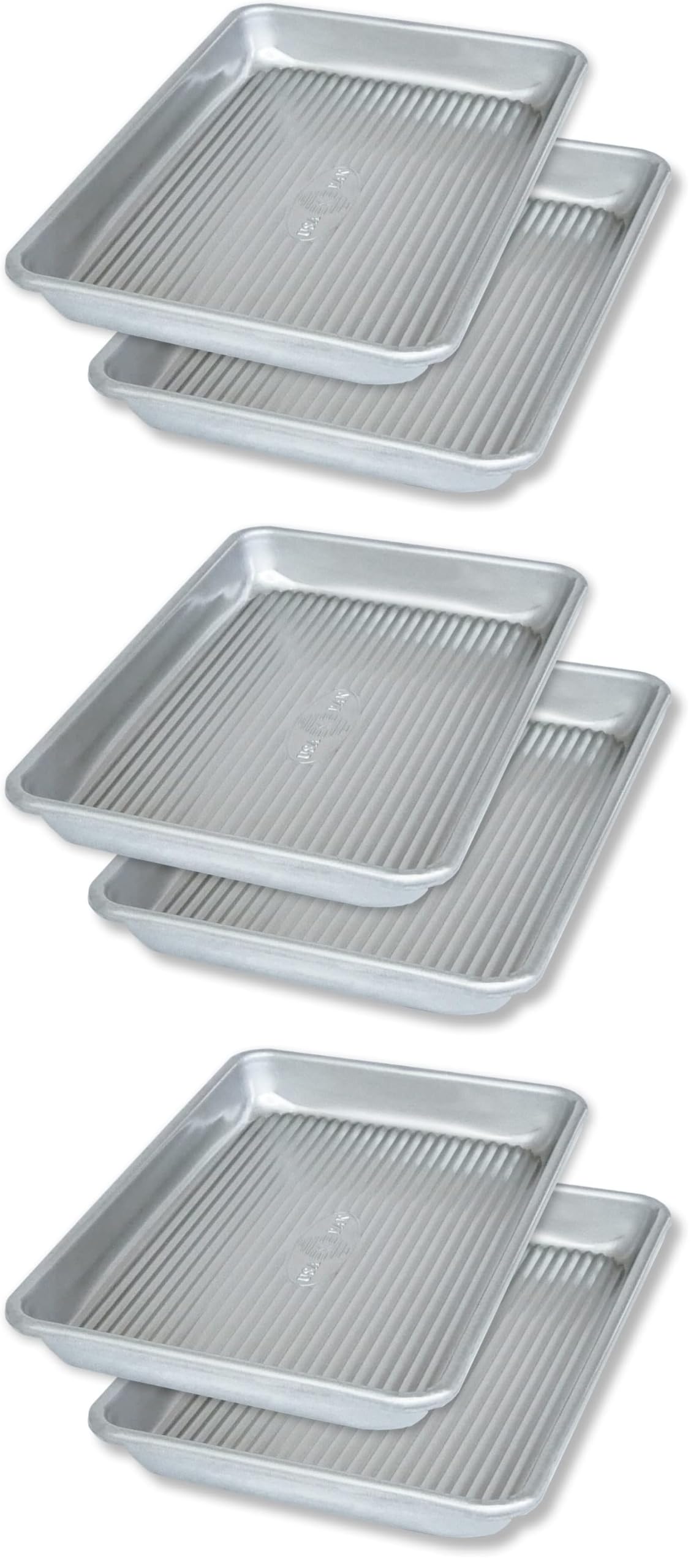 USA Pan Bakeware Nonstick Quarter Sheet Pan, Baking Sheet Aluminized Steel, Pan Measures: 13 x 9.5 x 1 inches