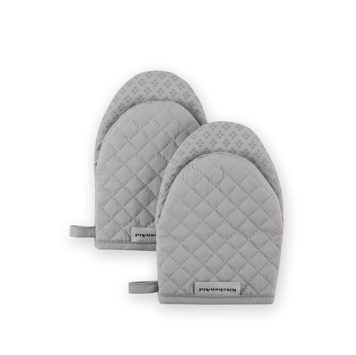 KitchenAid Asteroid Mini Oven Mitt Set, 5.5"x8", Milkshake Tan, 2 Piece