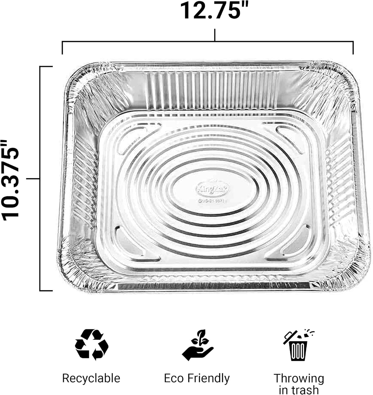 Aluminum Pans Half Size, 9X13, Extra Heavy Duty Disposable Foil Pans For Baking (30 Pack) Roasting & Chafing, Deep Tin Foil Bakeware, Steam Table Tray, Cookware, Food Prepping, Cake & Oven Pan