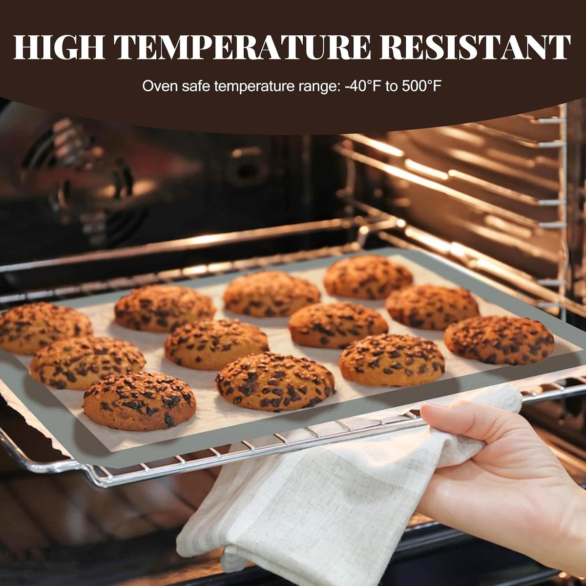 Koolstuffs Silicone Baking Mat, Nonstick and Reusable, 3 Pack