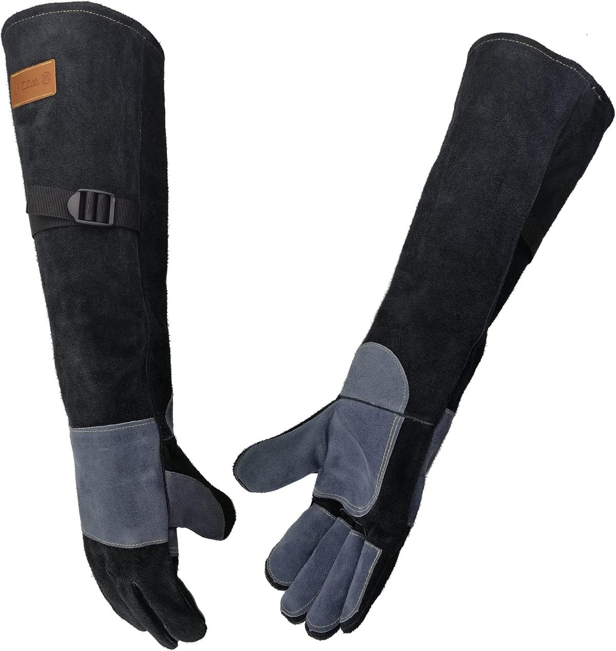 WZQH 16 In,932℉,Welding Gloves,Fireplace Glove,Fire & Heat Resistant,L