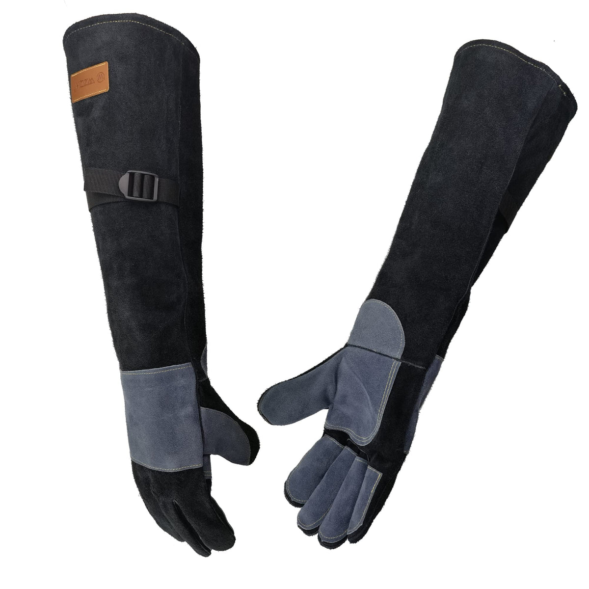 WZQH 16 In,932℉,Welding Gloves,Fireplace Glove,Fire & Heat Resistant,L