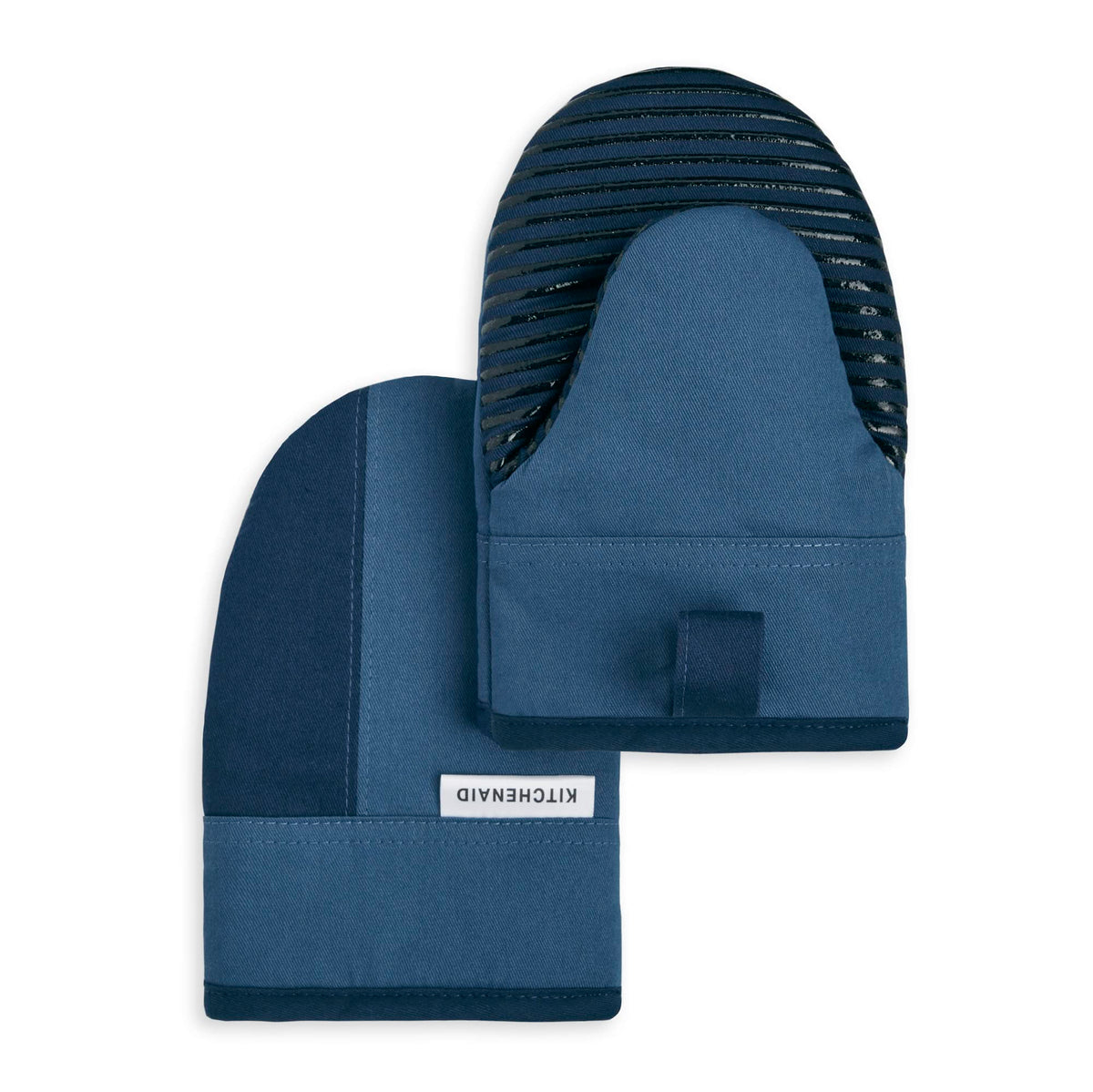 KitchenAid Beacon Two-Tone Non-Slip Mini Oven Mitt Set, Milkshake Tan/Beige, 5.5"x8", 2 Piece