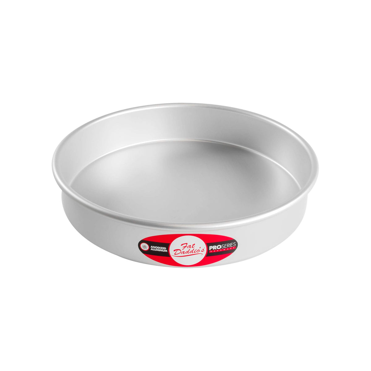 Fat Daddio's Anodized Aluminum Round Cake Pans, 2 Piece Set, 8 x 2 Inch