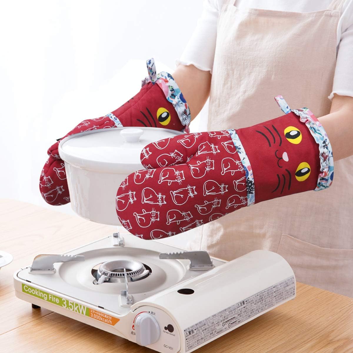 Alselo Oven Mitts, 7"x13.5", 1 Pair