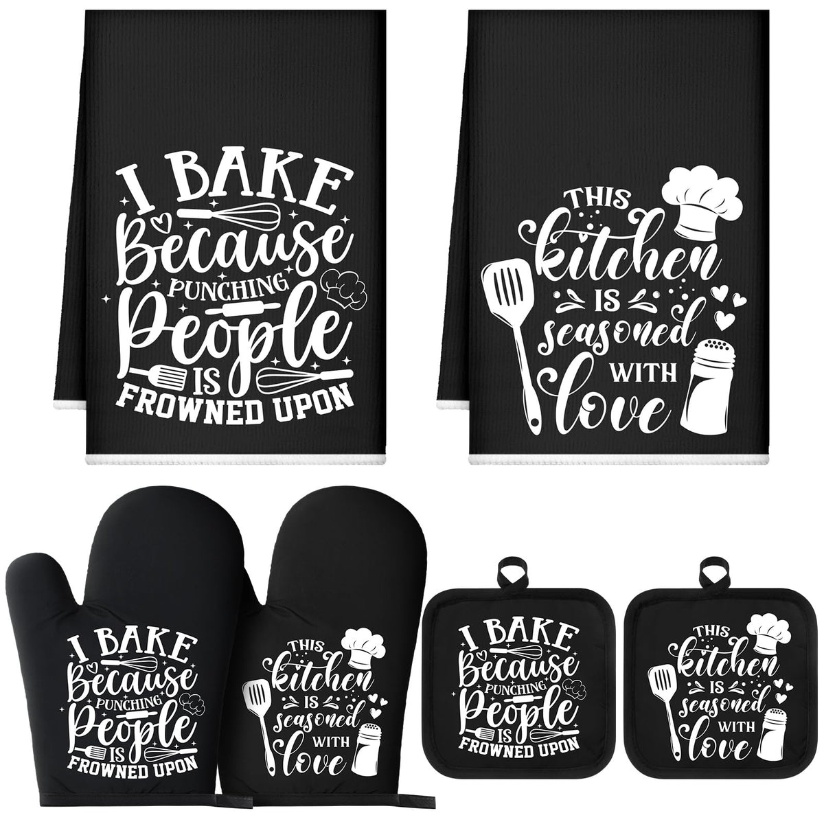Sratte 6 Pcs Farmhouse Kitchen Decor Accessories Set
