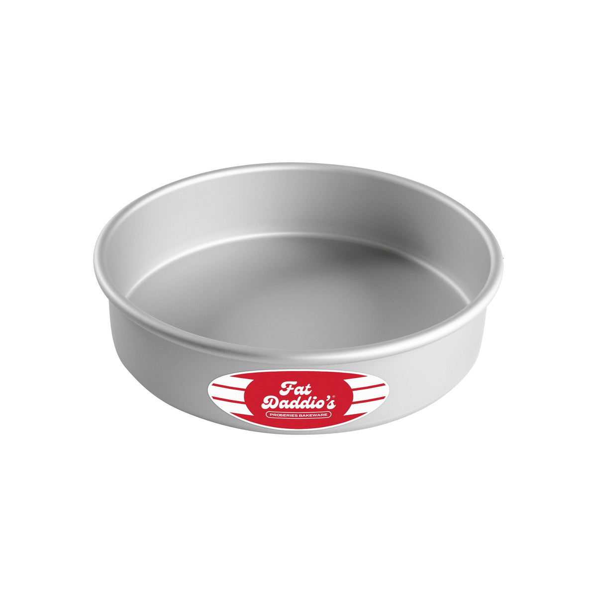 Fat Daddio's Anodized Aluminum Round Cake Pans, 2 Piece Set, 8 x 2 Inch