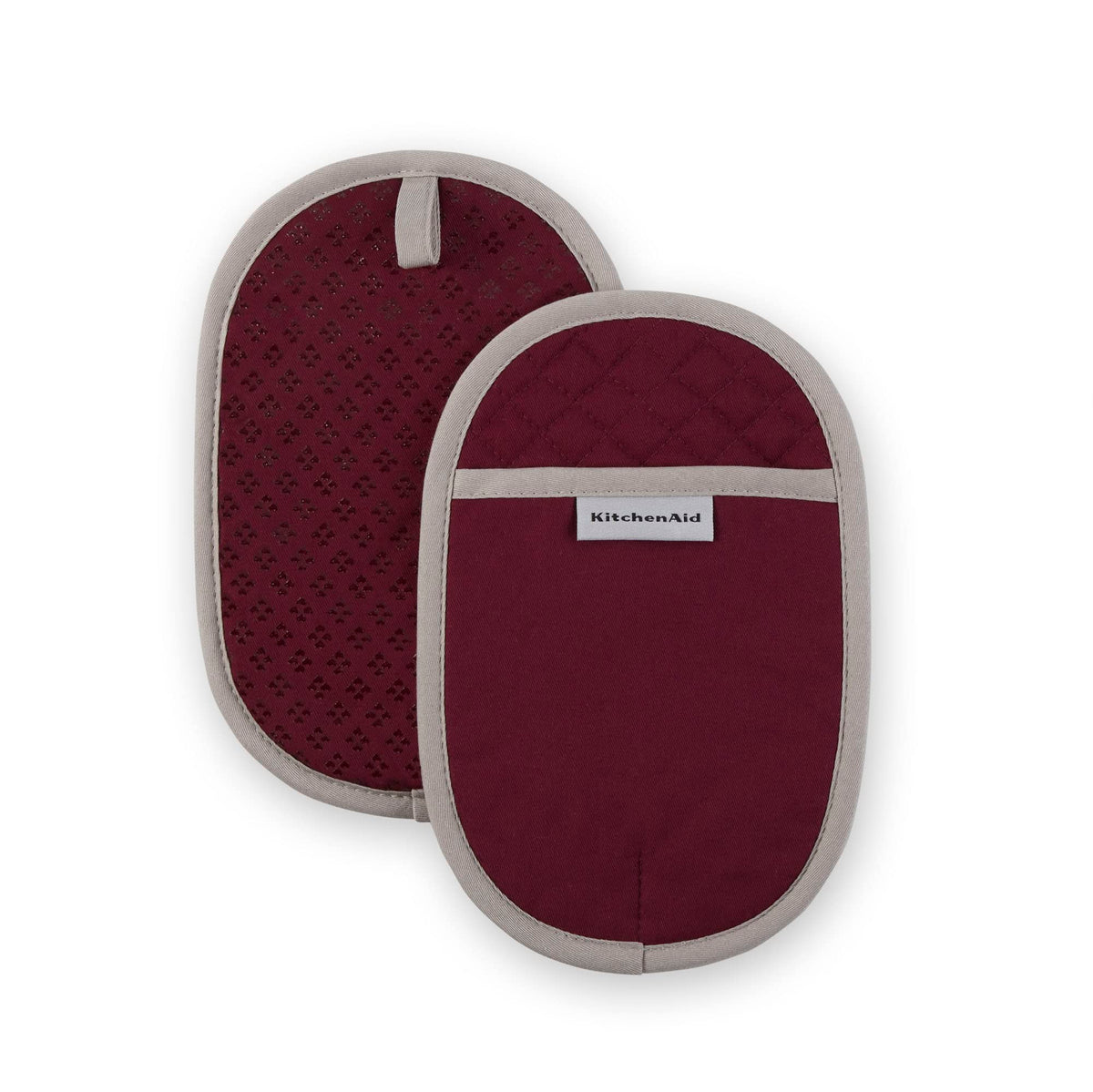 KitchenAid Asteroid Pot Holder 2-Pack Set, Pebbled Palm Green, 6.5"x10"