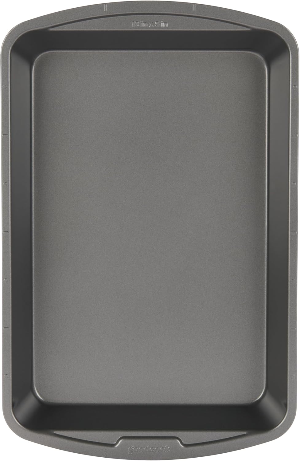 Good Cook Everyday Bake & Roast Pan with Scratch-Resistant Metal-Utensil Safe Nonstick, 13 x 9-Inch, Gray