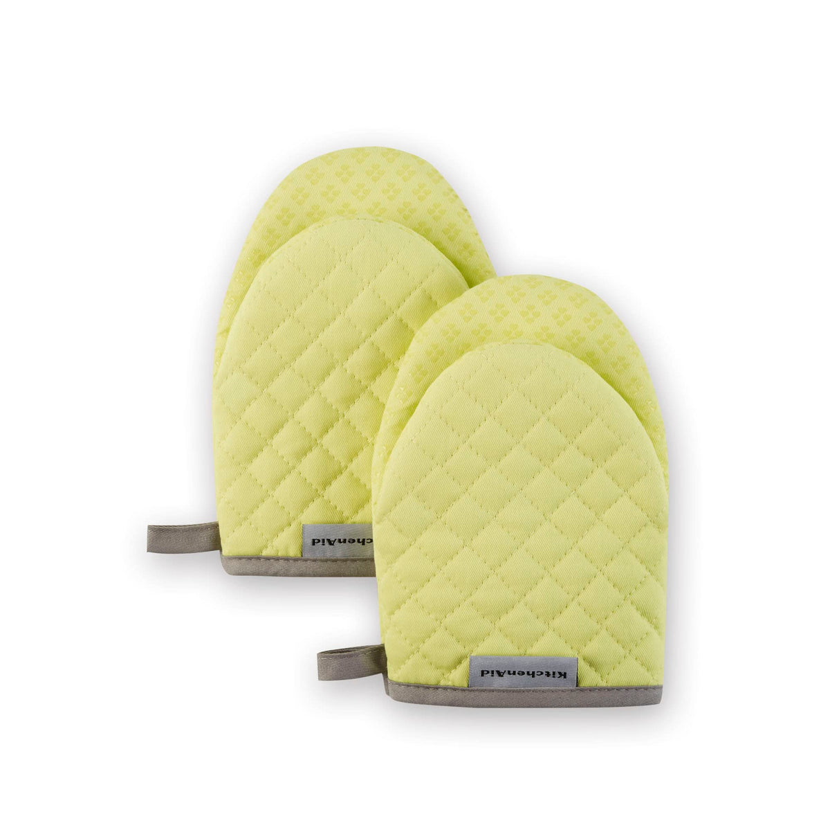 KitchenAid Asteroid Mini Oven Mitt Set, 5.5"x8", Milkshake Tan, 2 Piece