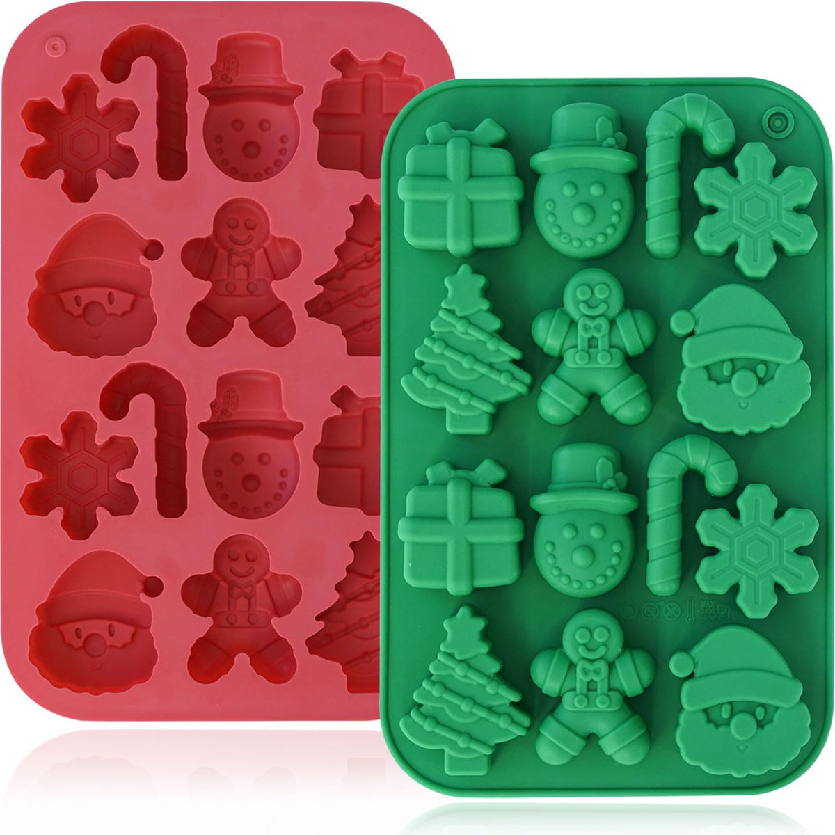 HKNMTT Halloween Silicone Molds for Baking Extra large, 6 Cavities 3D Skull Cake Pizza Pan Molds, Nonstick Halloween Skeleton Mold for Soap Ice 2PCS