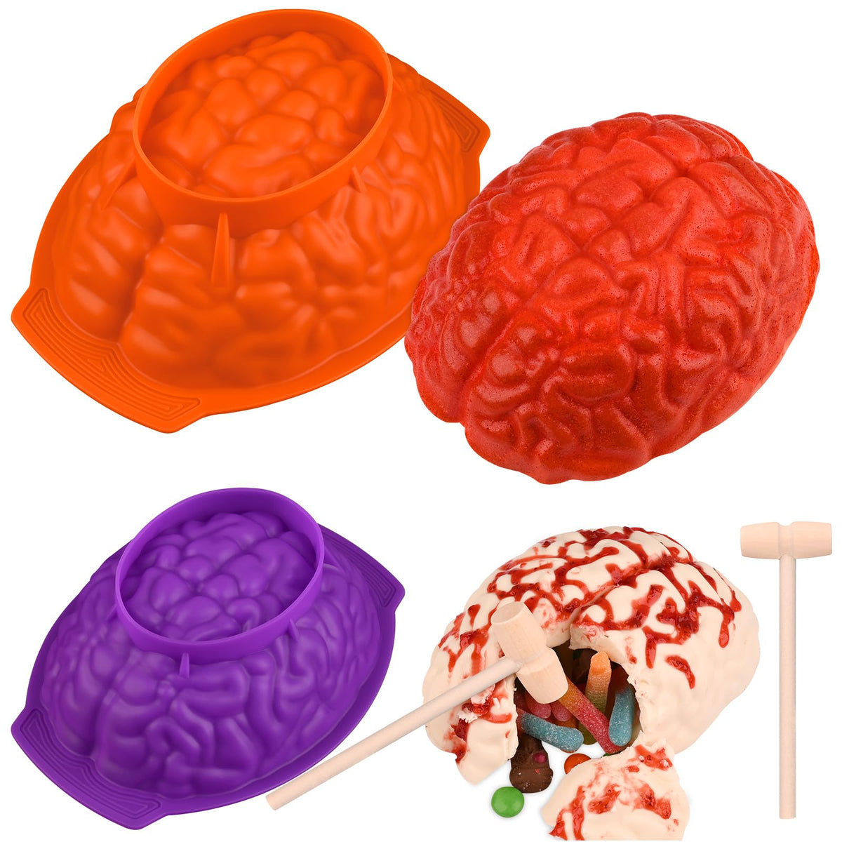 Sakolla 3 Pcs Round Chocolate Cookie Molds, 2.1 Inch Cylinder Silicone Mold