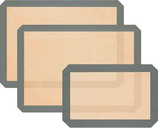 Koolstuffs Silicone Baking Mat, Nonstick and Reusable, 3 Pack
