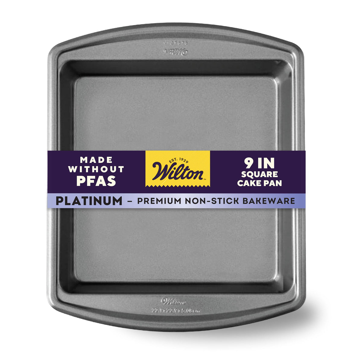 Wilton Platinum Non-Stick Square Pan, Made Without PFAS, 9 x 9 in