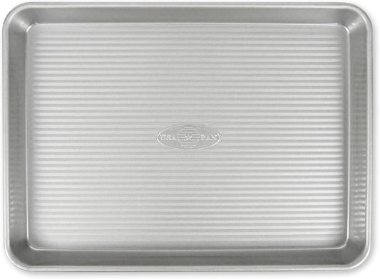 USA Pan Bakeware Nonstick Quarter Sheet Pan, Baking Sheet Aluminized Steel, Pan Measures: 13 x 9.5 x 1 inches