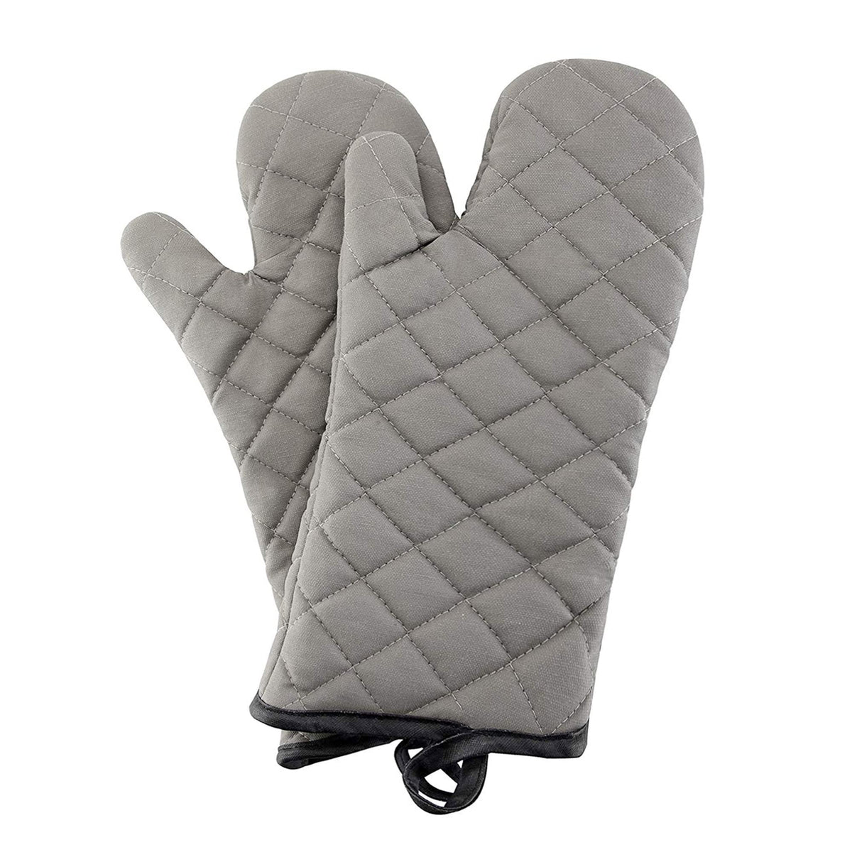ARCLIBER Gray 16" Quilted Terry Oven Mitts 2 Pairs Heat Resistant